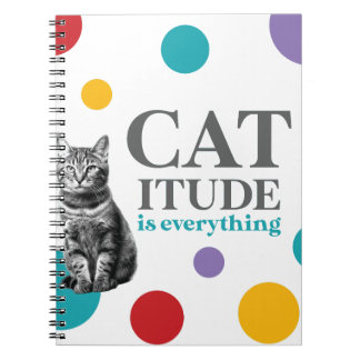 Catitude is everything anteckningsbok