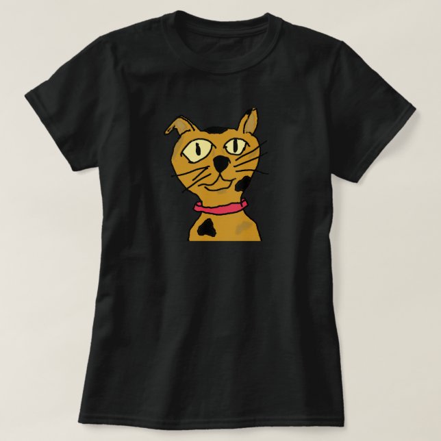 Catitude Plus Storlek Sweatshirt T Shirt (Design framsida)
