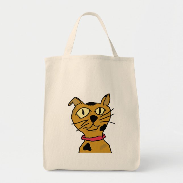 Catitude Tote Bag Tygkasse (Framsidan)