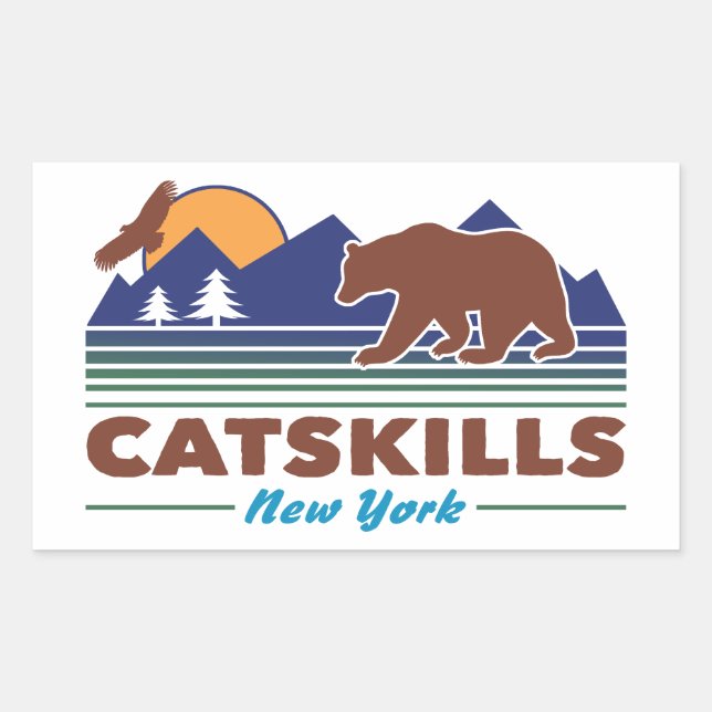 CatKompetens New York Rektangulärt Klistermärke (Framsida)