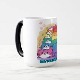 Catlovers Stack of Cats Magisk Mugg