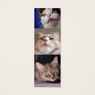 Catloverss bokmärke litet visitkort
