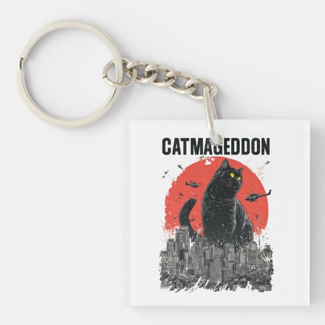 Catmageddon Giant Cat Monster City Kaiju Funny Pet (Framsidan)
