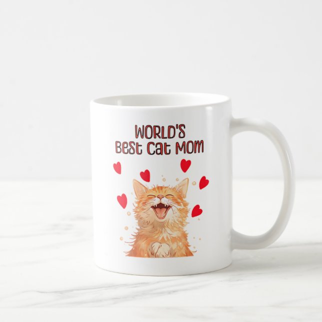 CatMamma Mugg, lustig katt, gåvor till henne, catl Kaffemugg (Höger)