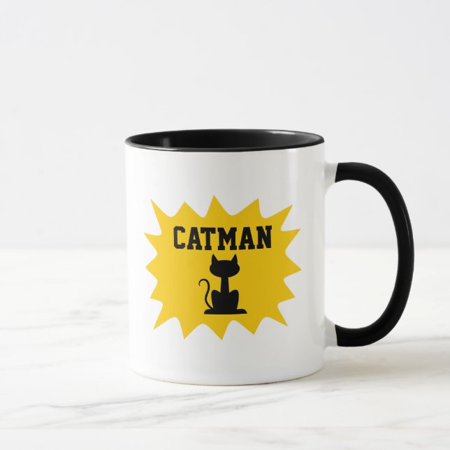 CATMAN CAT LOVER COFFEE MUG MUGG (Höger)