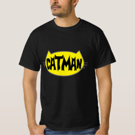 CATMAN Retro Style Herr Cat Älskare T Tröja
