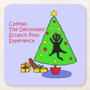 Catmas erfar underlägg papper kvadrat