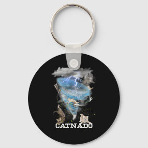 Catnado Funny Best Graphic Cute Cat Lover Nyckelring