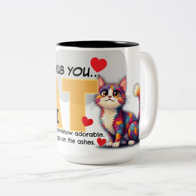 CatNapalm | Lubs You Chaos Posse Mug Två-Tonad Mugg (Framsida höger)