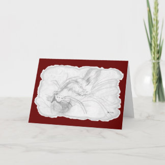 CatNaphälsningkort Kort