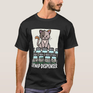 Catnip Dispenser Whisker Tickler Kitten Älskare Cu T Shirt