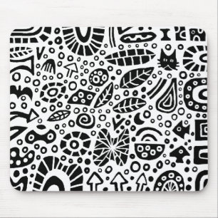 Catnip Dreams - Black on White Musmatta