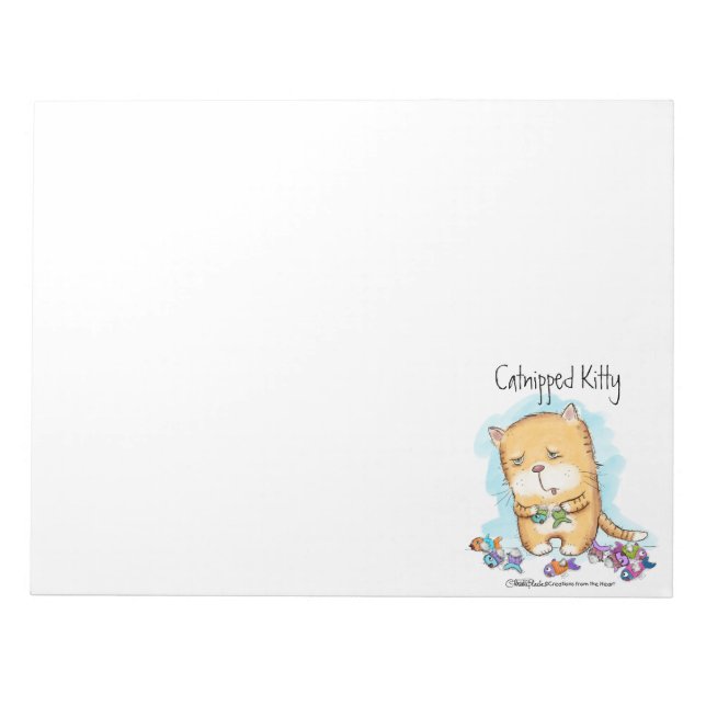 Catnipping Kattunge Anteckningsblock (Framsida)