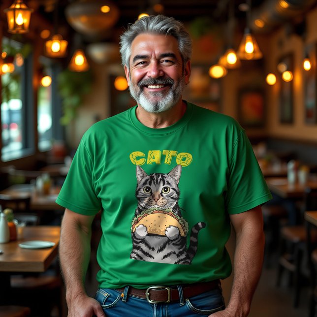 CATO Cat Taco Graphic T Shirt (CATO Cat Taco Graphic T-Shirt – Funny Cat Lover Tee)