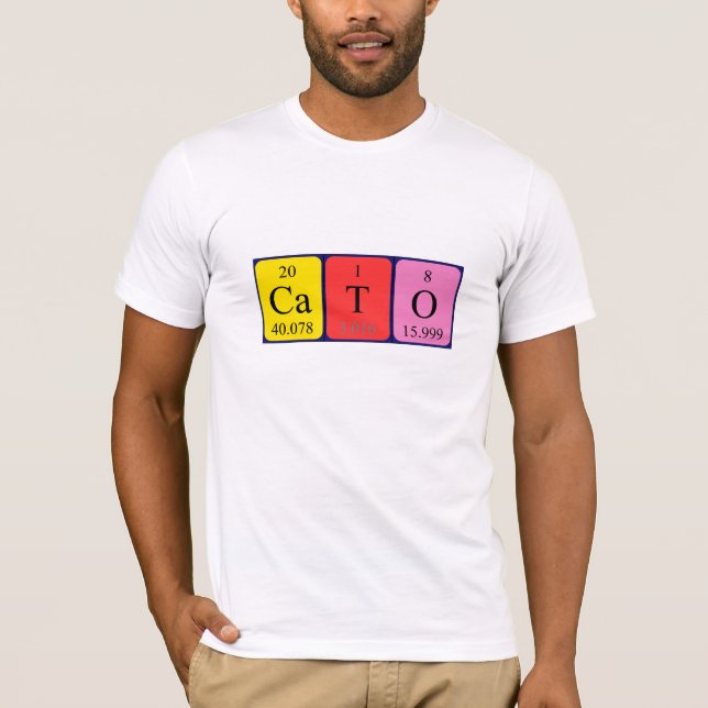 Cato periodisk skjorta bord namn tee shirt (Framsida)