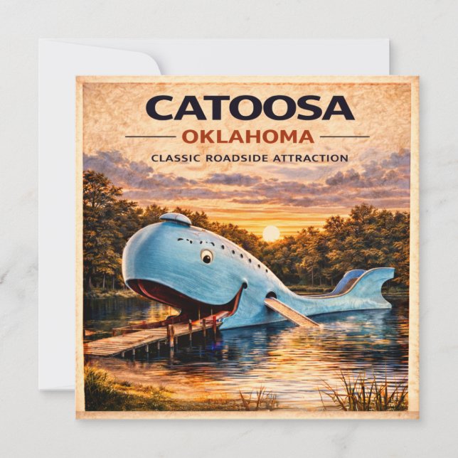 Catoosa Blå Välten Route 66 Pappersvaror (Framsida)