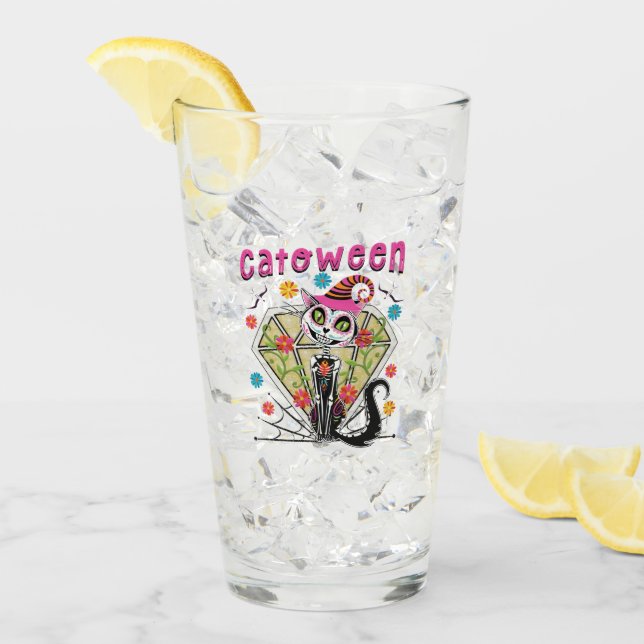 Catoween Halloween Glaskopp (Framsida Ice)