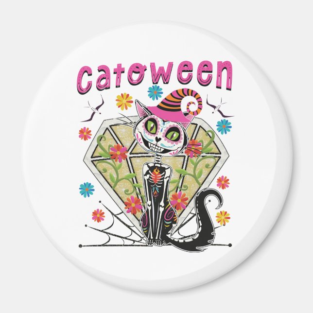 Catoween Halloween Magnet (Framsidan)