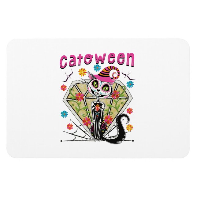 Catoween Halloween Magnet (Horisontell)