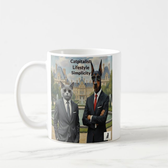 Catpitalist Lifestyle - enkelhet Kaffemugg (Vänster)