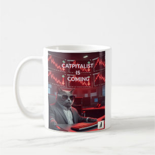 Catpitalist: Market Crash Comedy - Lusny Mug Kaffemugg