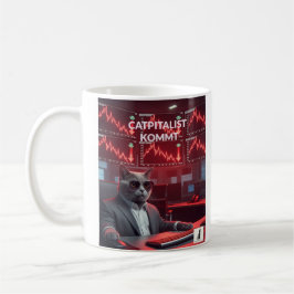 Catpitalist: Marktkrasch-Komödie-Tasse Kaffemugg