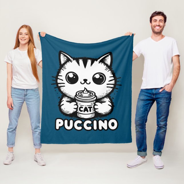 Catpuccino 1 fleecefilt (På plats)