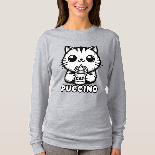 Catpuccino 1 t shirt (Framsida)