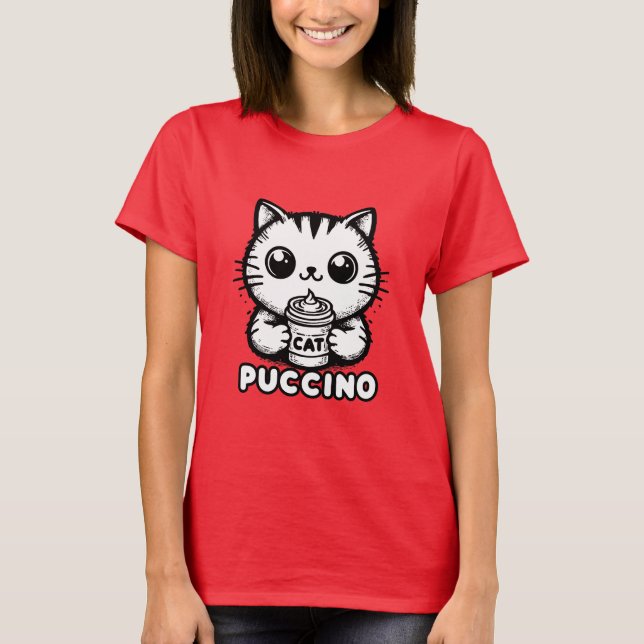 Catpuccino 1 t shirt (Framsida)