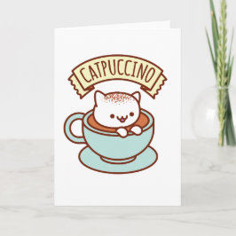 CATPUCCINO-hälsningkort Kort