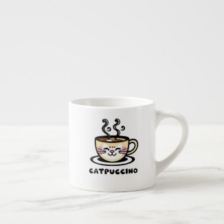 Catpuccino Rolig t-shirt! Söt cappuccino katt mash Espressomugg