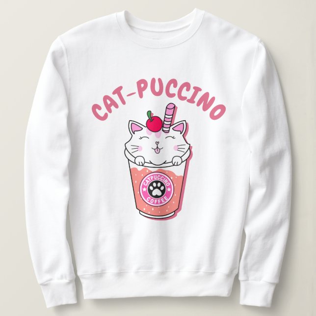 Catpuccino T Shirt (Design framsida)