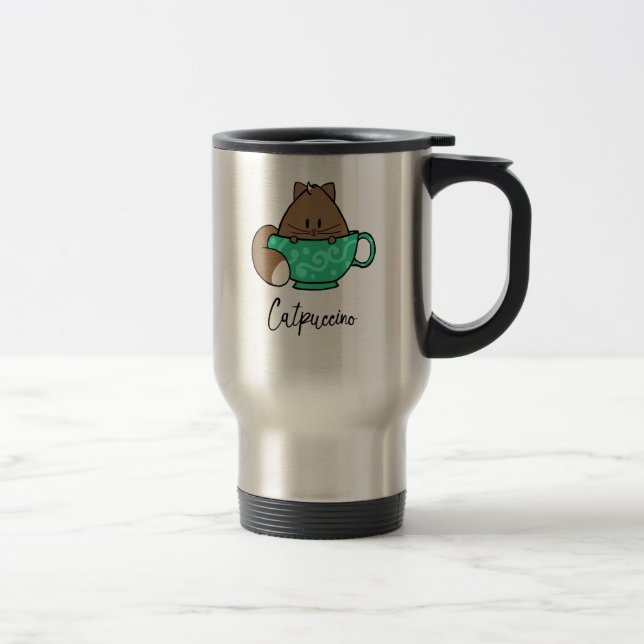 Catpuccino travel mug resemugg (Höger)