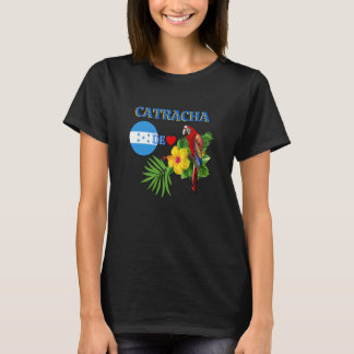 Catracha Honduras Flick Flag Patriottiska Tecken T Shirt