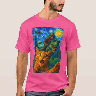 CatRe UFO Sie retro T Shirt