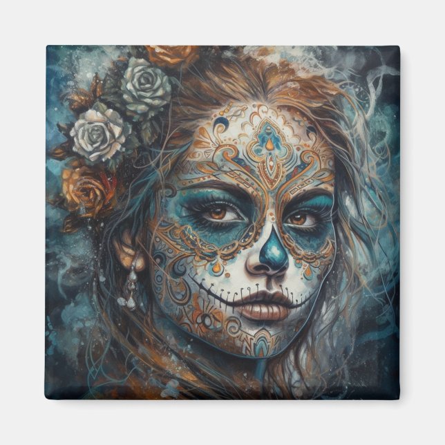 Catrina Azul Magnet (Framsidan)