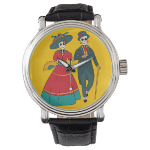Catrina Couple Mexican Day of the dead Armbandsur