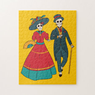 Catrina Couple Mexican Day of the dead Pussel