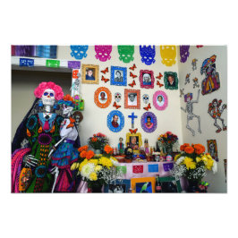 Catrina Mor och Child Ofrenda Fototryck