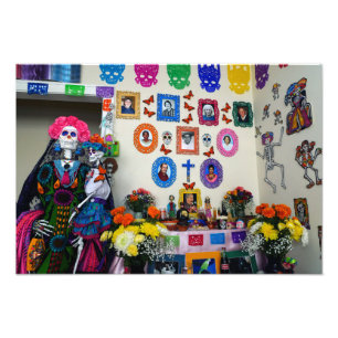 Catrina Mor och Child Ofrenda Fototryck