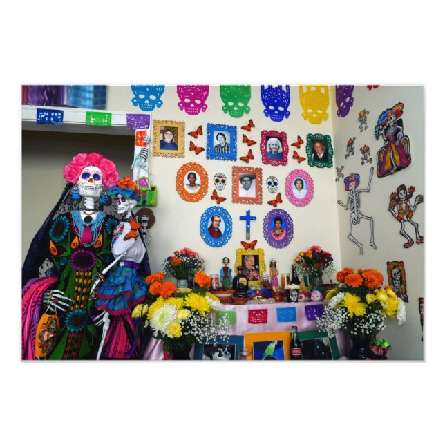 Catrina Mor och Child Ofrenda Fototryck (Framsidan)