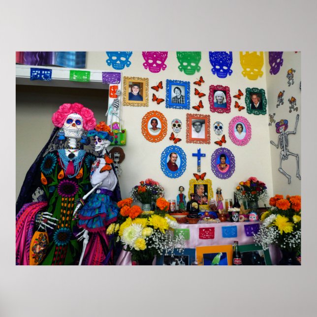 Catrina Mor och Child Ofrenda Poster (Framsidan)