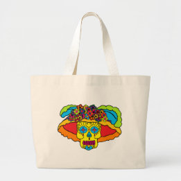 Catrina Sugar Skull Jumbo Tygkasse