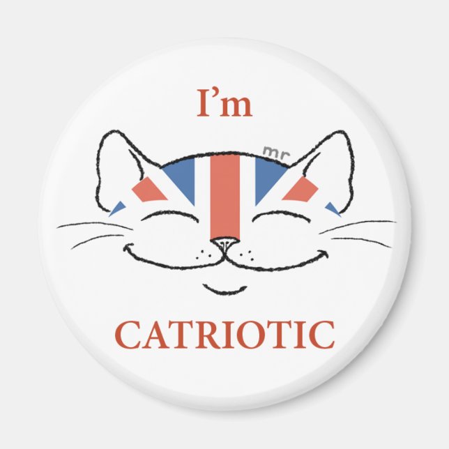 Catriotic Cat Magnet (Framsidan)