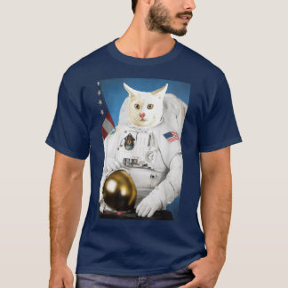 Catronaut Cat Astronaut Deep In Space  T Shirt