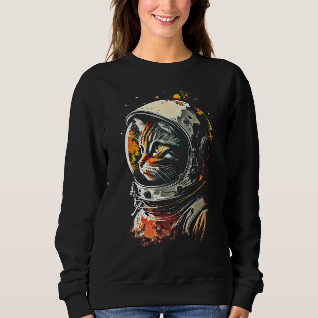 Catronaut Cat Astronaut space cat T Shirt (Framsida)