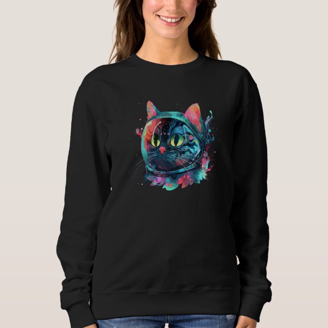 Catronaut Space Cat Galaxy Kitten Astronaut Space  T Shirt (Framsida)