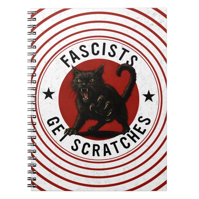 Cats Against Fascists Anteckningsbok (Framsidan)