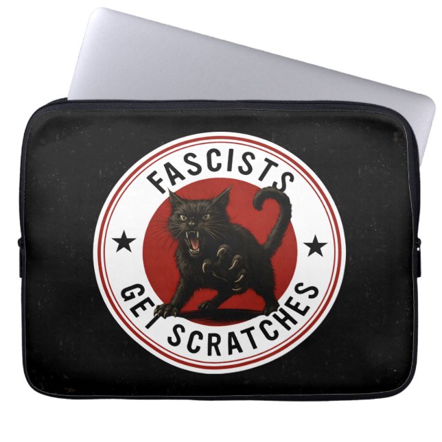 Cats Against Fascists Laptop Fodral (Framsidan)