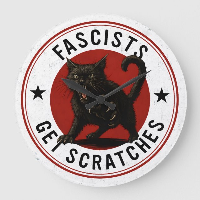 Cats Against Fascists Stor Klocka (Framsida)